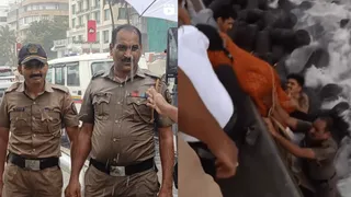 Viral Video: Two Mumbai Police Officers Jump Into The Sea Amid High Tides To Save Woman From Drowning